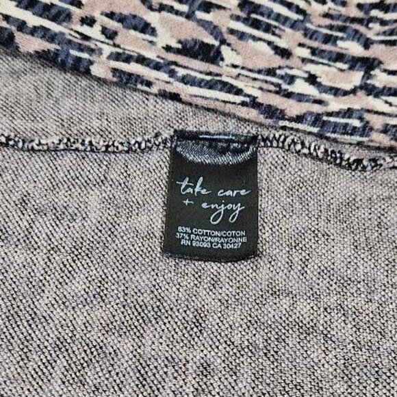 NIC+ZOE LEOPARD KNIT OPEN FRONT BLAZER  3x  JACKET WRAP - Picture 5 of 5